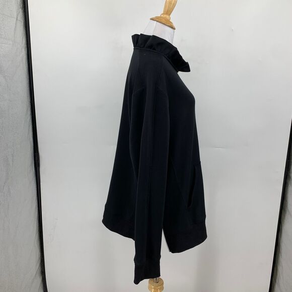 Tail Top Womens XXL 2XL Black Condoleezza Pullover Ruffle Collar Side Zipper - Picture 4 of 12